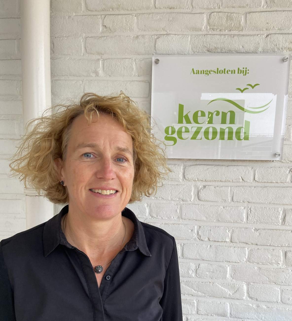 Sylvie Bertijn voor het Kerngezond-logo