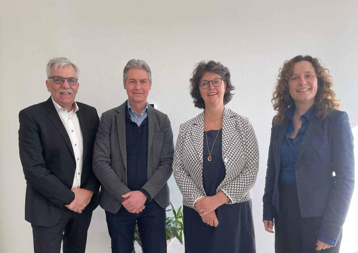 Van links naar rechts: Anton de Weerd, Garmt Postma, Pauline Terwijn en Vanessa Duterloo.